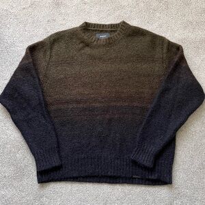 Mens Represent Premium Wool Gradient Knit Crewneck Sweater Size Medium